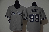 Women Yankees 99 Aaron Judge Gray 2020 Nike Cool Base Jersey,baseball caps,new era cap wholesale,wholesale hats
